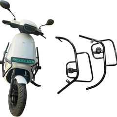17 Gauge Ola Motta Pipe (Bahubali) Crash Guard With Sliders and foldable footrest both sides for Ola S1 Air/S1 Pro Gen2/Gen3/S1 X/X+