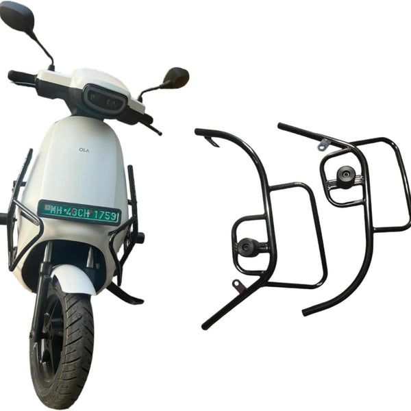 17 Gauge Ola Motta Pipe (Bahubali) Crash Guard With Sliders and foldable footrest both sides for Ola S1 Air/S1 Pro Gen2/Gen3/S1 X/X+