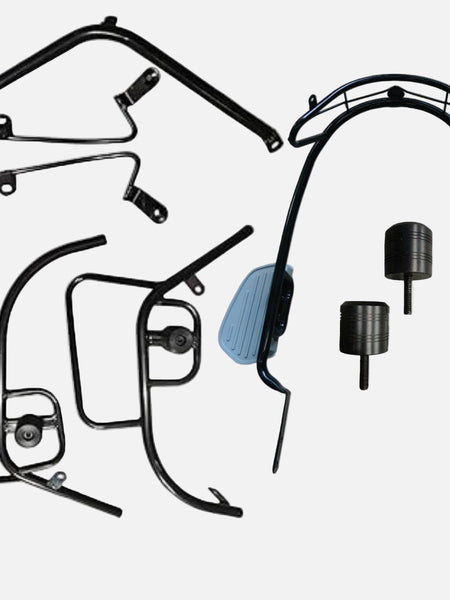 17 Gauge Ola Motta Pipe (Bahubali) Crash Guard With Sliders and foldable footrest both sides for Ola S1 Air/S1 Pro Gen2/Gen3/S1 X/X+