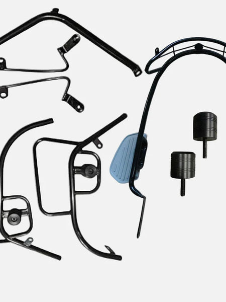 All In One Combo Kit Accessories With Motta pipe Crash Guard (with foldable footrest bothsides) For Ola S1 X/X+ and S1 X/X+Gen3