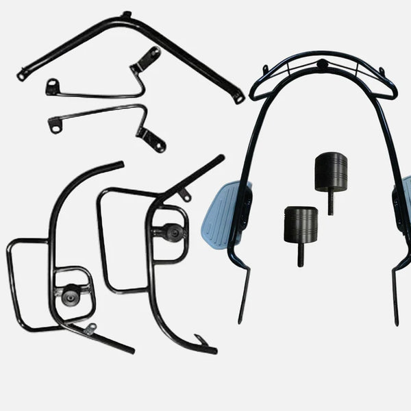 All In One Combo Kit Accessories With Motta pipe Crash Guard (with foldable footrest bothsides) For Ola S1 X/X+ and S1 X/X+Gen3