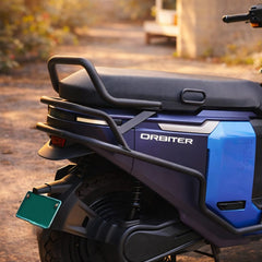 TVS Orbiter Black Heavy Metal Grabhandle Backrest