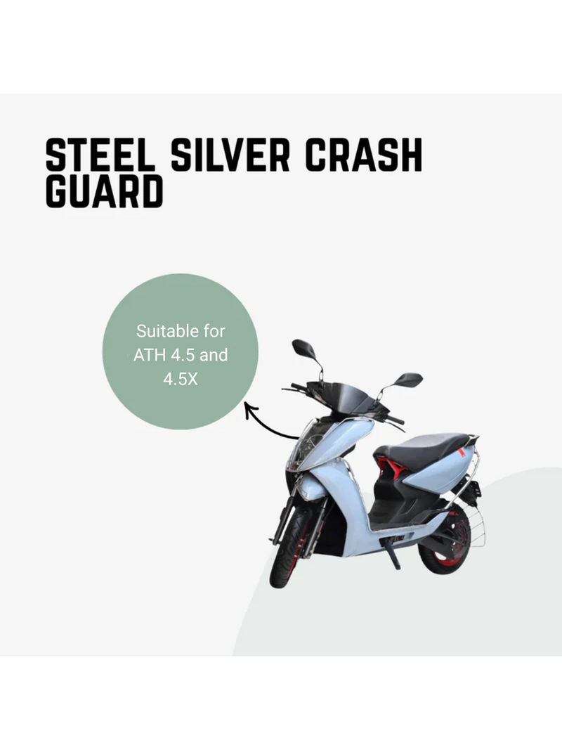 ATH stainless steel silver crash guard kit set of 5 for ATH 4.5 and 4.5X