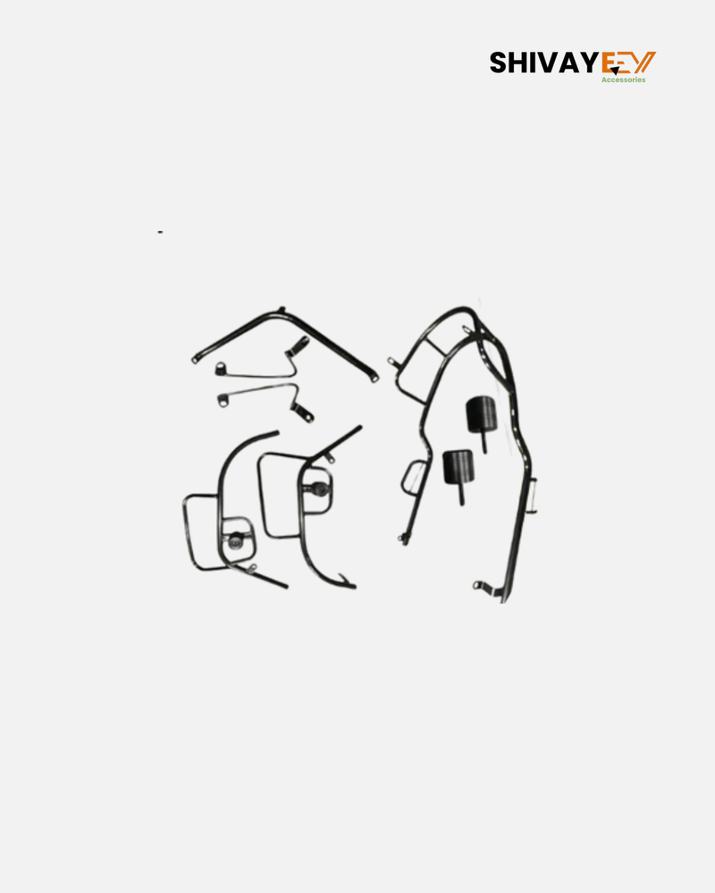 All In One Combo Kit Accessories With Motta pipe Crash Guard (with fixed footrest bothsides) For Ola S1 X/X+ and  S1 X/X+Gen3