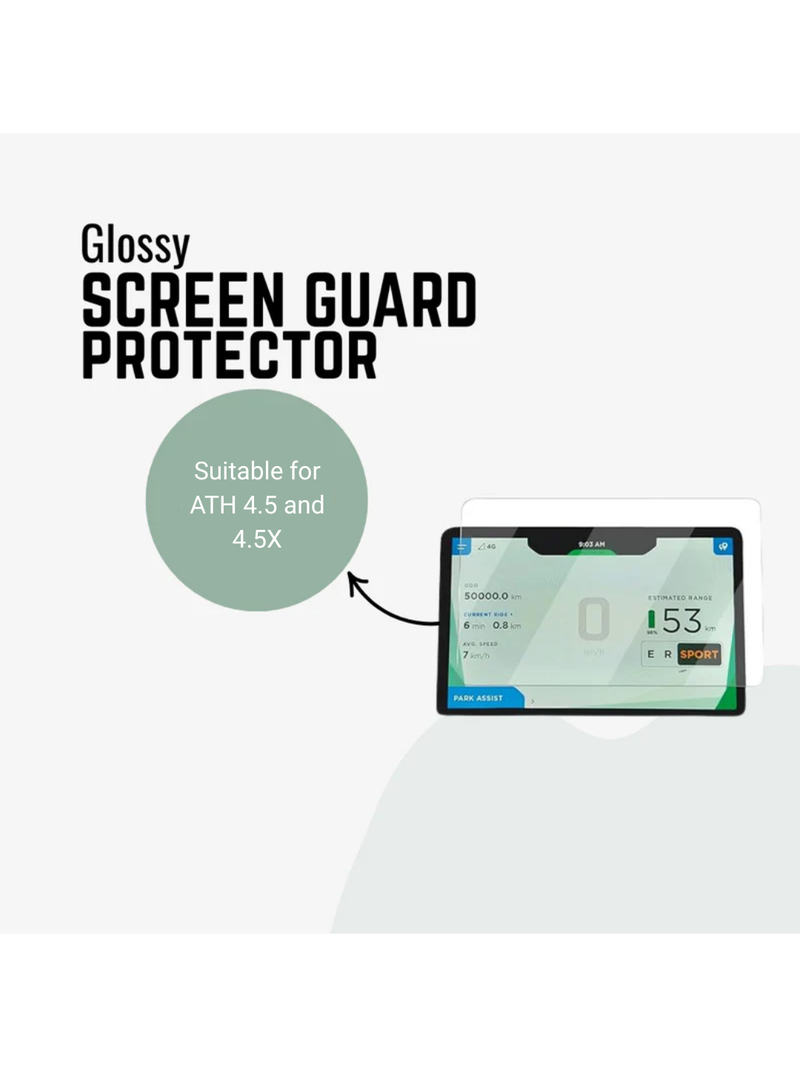 Glossy screen guard protector for ATH 4.5 and 4.5X