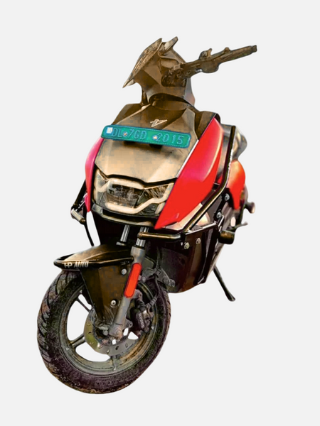 Black motta pipe crash guard with sliders for vida V1/V1 Pro/V1 plus/V2/V2 Pro/V2 plus