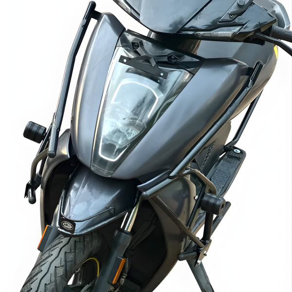 ATH 4.5 and 4.5X black motta pipe crash guard with sliders