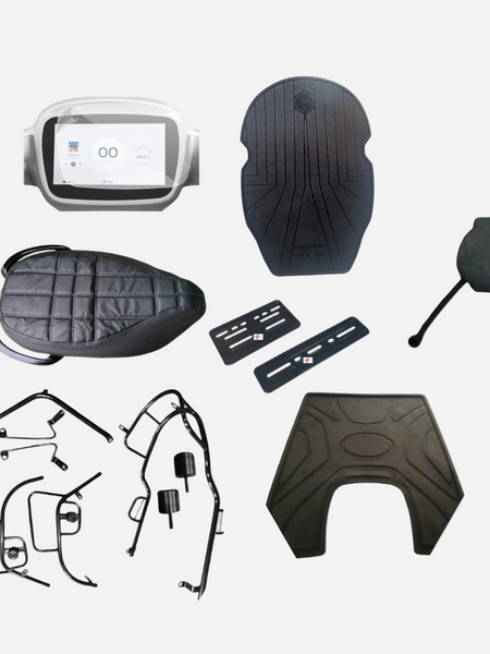 All In One Combo Kit Accessories With Motta pipe Crash Guard  (with fixed footrest bothsides) For Ola S1 Air/S1 pro Gen2/Gen3