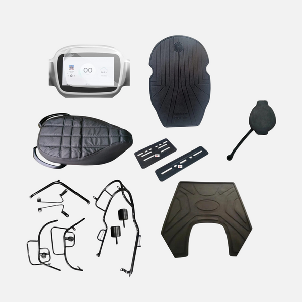 All In One Combo Kit Accessories With Motta pipe Crash Guard  (with fixed footrest bothsides) For Ola S1 Air/S1 pro Gen2/Gen3