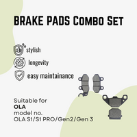 BRAKE PADS Combo Set (FRONT & REAR) OLA S1/S1 PRO/Gen2/Gen 3