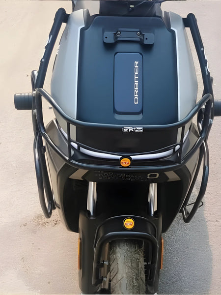 TVS Orbiter Black Motta Pipe Crash Guard With Sliders