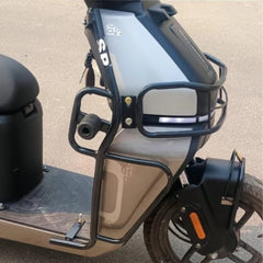 TVS Orbiter Black Motta Pipe Crash Guard With Sliders
