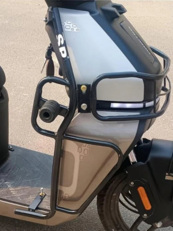 TVS Orbiter Black Motta Pipe Crash Guard With Sliders