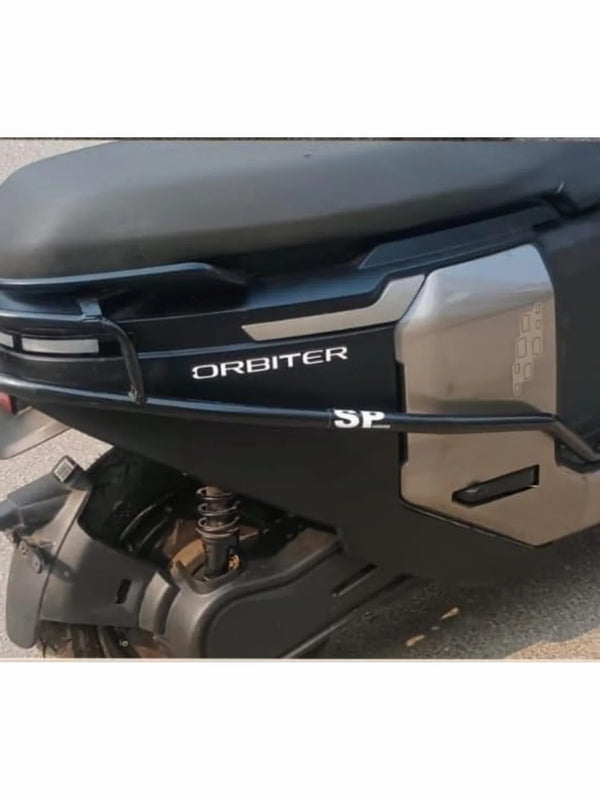 TVS Orbiter Black Motta Pipe Crash Guard With Sliders