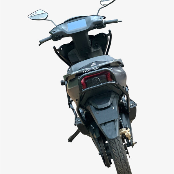 Ather 450 and 450X black motta pipe crash guard with sliders
