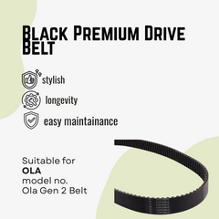 Original Black Premium Drive Belt For Ola S1 Pro Gen2(JKF Evolve)