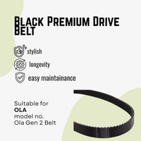 Black Premium Drive Belt For Ola S1 Pro Gen2(JKF Evolve)