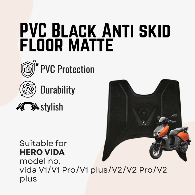 Premium PVC Black Anti skid floor matte for vida V1/V1 Pro/V1 plus/V2/V2 Pro/V2 plus