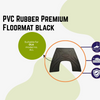 Ola PVC Rubber Premium Floormat black