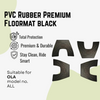 Ola PVC Rubber Premium Floormat black