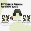 Ola PVC Rubber Premium Floormat black
