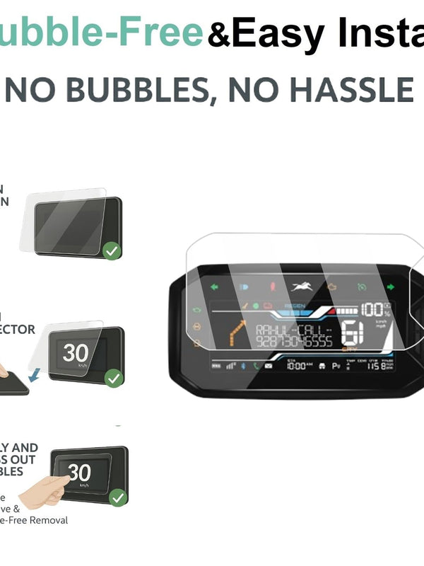 TVS Orbiter 2025 Screen Protector 9H Tempered Glass Meter Guard