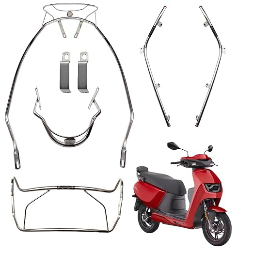 Premium Stainless steel silver crash guard for Vida VX2/VX2 Plus