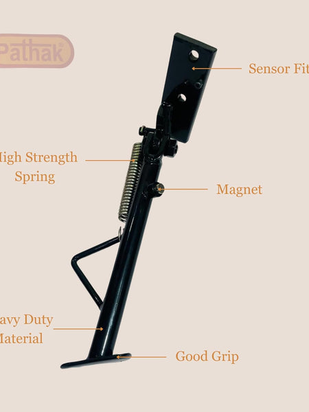 Premium Black Metal Magnetic side stand for ola Compatible With All Ola S1 Series