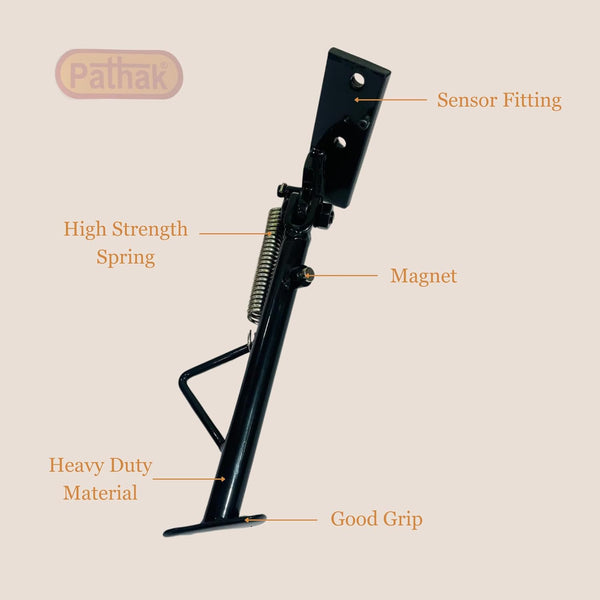 Premium Black Metal Magnetic side stand for ola Compatible With All Ola S1 Series