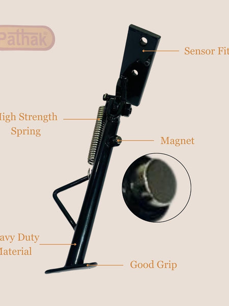 Premium Black Metal Magnetic side stand for ola Compatible With All Ola S1 Series