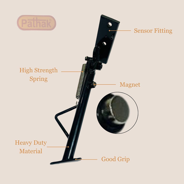 Premium Black Metal Magnetic side stand for ola Compatible With All Ola S1 Series