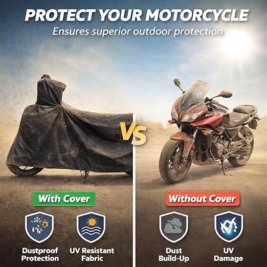 Compatible with TVS Orbiter Waterproof Two Wheeler Scooter Body Cover Water Resistant, Heavy Duty, UV Rays, Dust & Scratch Protection for All-Modal & Variants (Black)