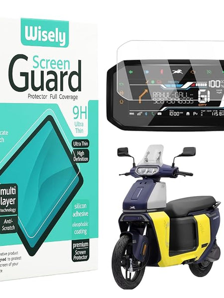 TVS Orbiter 2025 Screen Protector 9H Tempered Glass Meter Guard