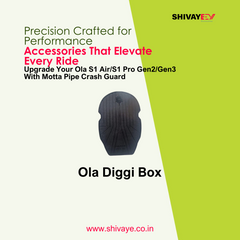 All In One Combo Kit Accessories With Motta pipe Crash Guard  (with fixed footrest bothsides) For Ola S1 Air/S1 pro Gen2/Gen3