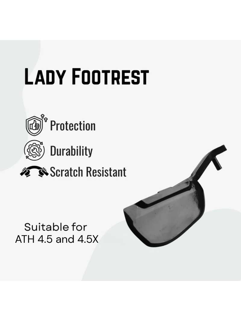 ATH 4.5 and 4.5X lady footrest left side