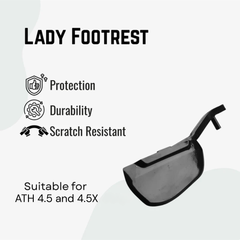 ATH 4.5 and 4.5X lady footrest left side