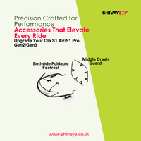7 In One Accessories Combo Kit With Bothside Foldable Buddy Step For Ola S1 Air/S1 Pro Gen2/S1 Pro Gen 3