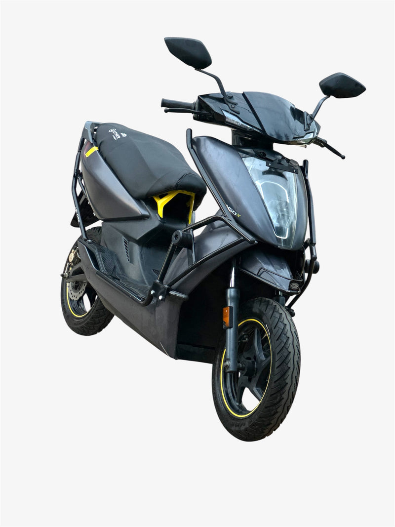 Ather 450 and 450X black motta pipe crash guard with sliders