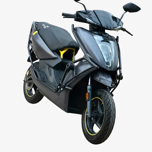 Ather 450 and 450X black motta pipe crash guard with sliders