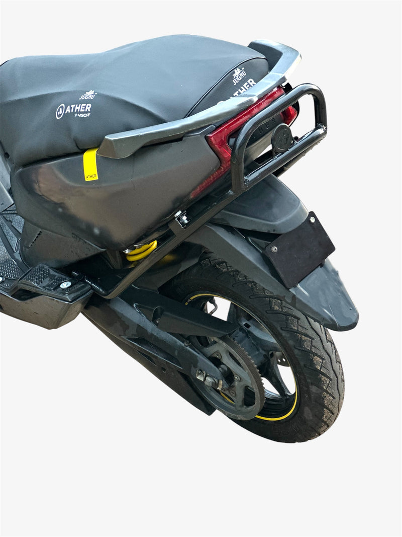 Ather 450 and 450X black motta pipe crash guard with sliders