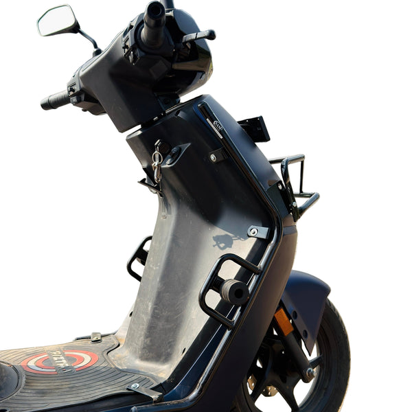 Ather Rizta black motta pipe crash guard with sliders