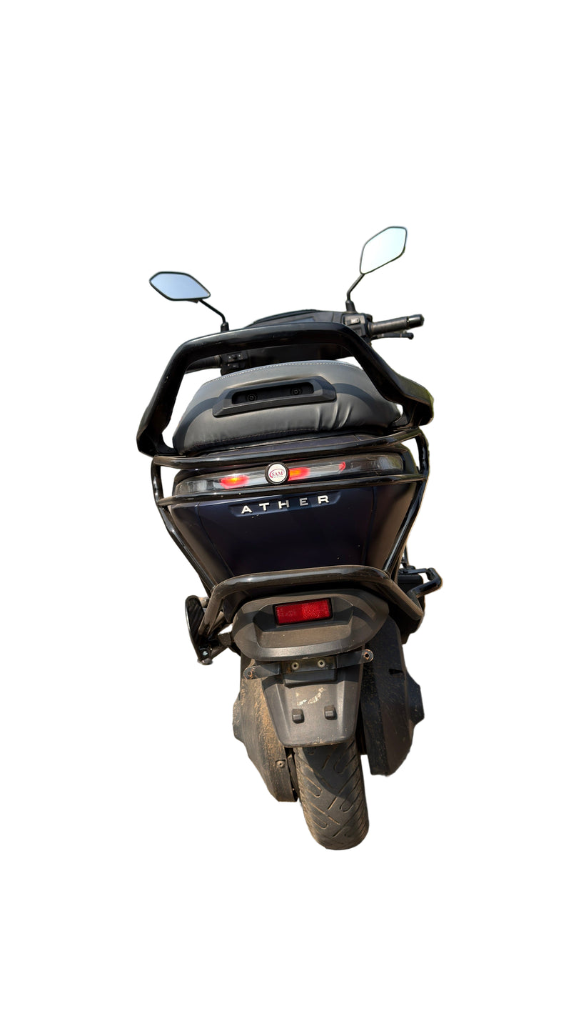 Ather Rizta black motta pipe crash guard with sliders