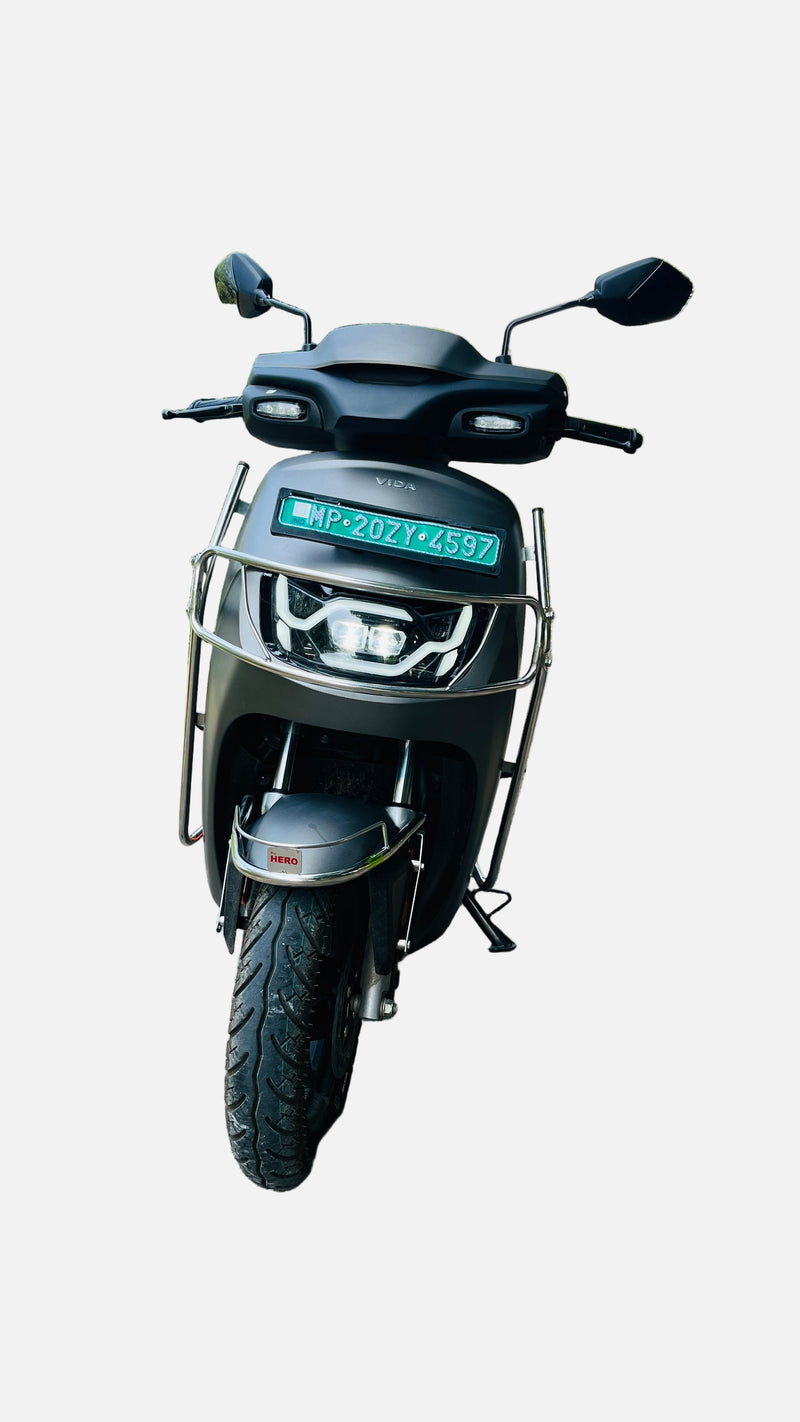 Premium Stainless steel silver crash guard for Vida VX2/VX2 Plus