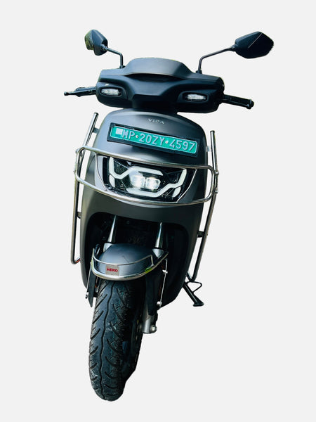 Premium Stainless steel silver crash guard for Vida VX2/VX2 Plus