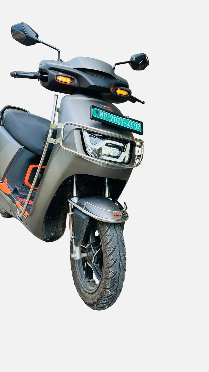 Premium Stainless steel silver crash guard for Vida VX2/VX2 Plus