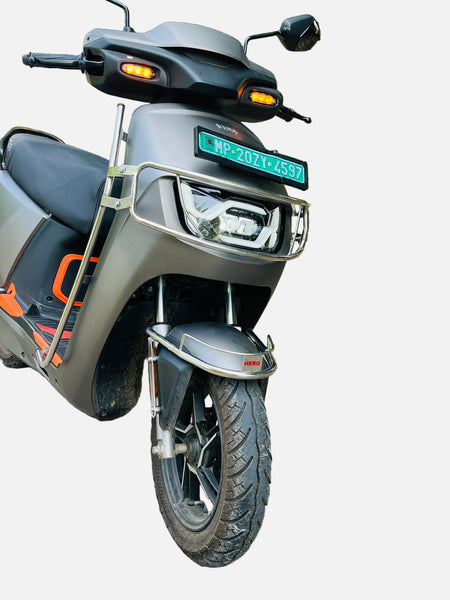 Premium Stainless steel silver crash guard for Vida VX2/VX2 Plus