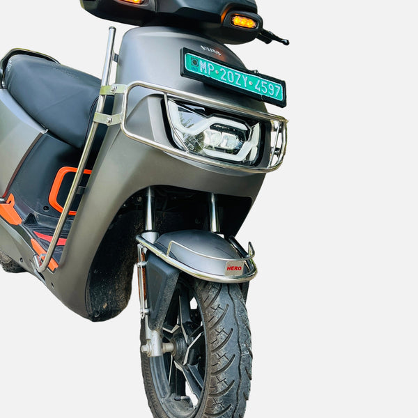 Premium Stainless steel silver crash guard for Vida VX2/VX2 Plus