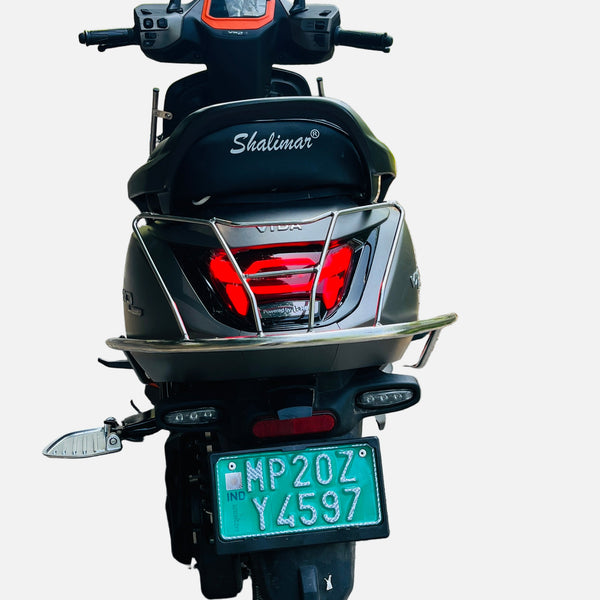 Premium Stainless steel silver crash guard for Vida VX2/VX2 Plus