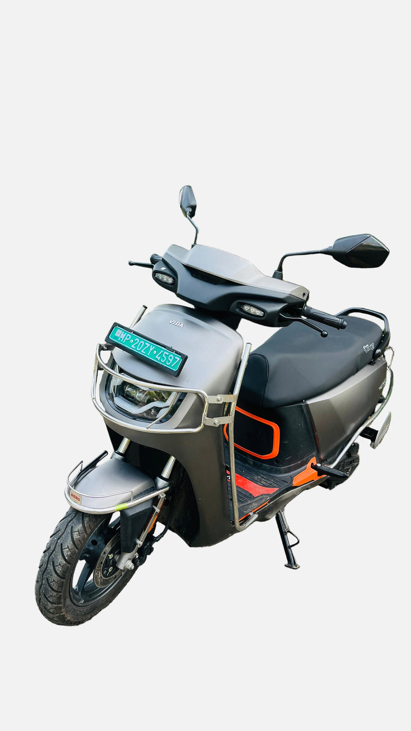 Premium Stainless steel silver crash guard for Vida VX2/VX2 Plus