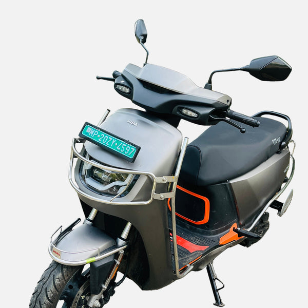 Premium Stainless steel silver crash guard for Vida VX2/VX2 Plus